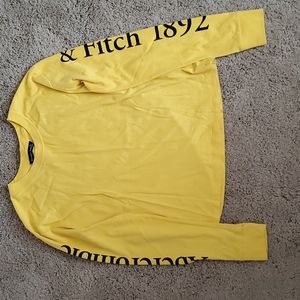 Abercrombie yellow long sleeve tshirt size s